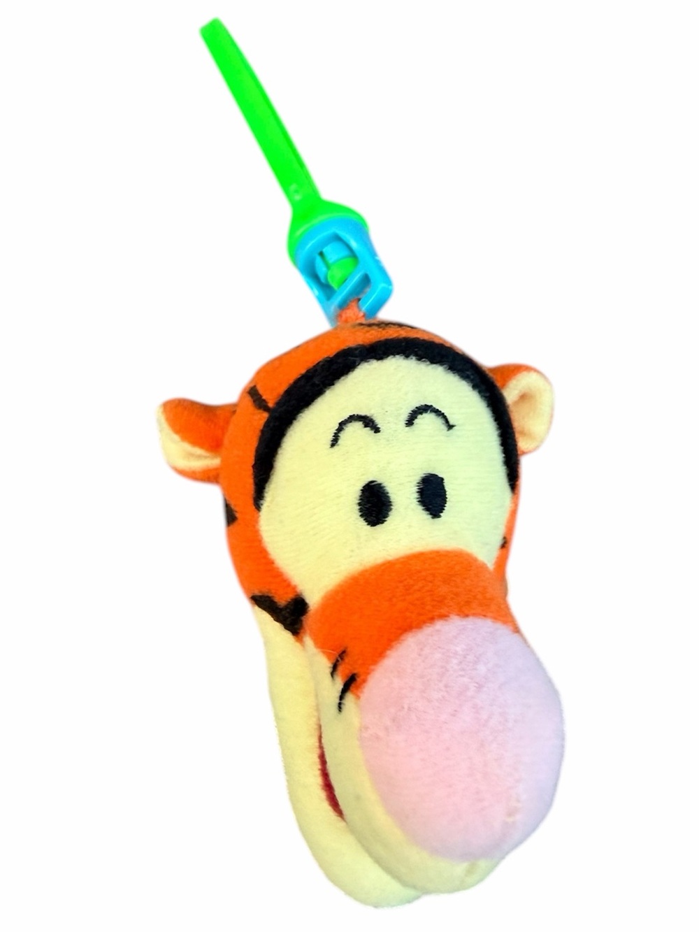 Vintage 1999 Winnie the Pooh McDonalds Happy Meal Toy Tigger Head Keychain Toy